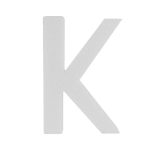 Piepschuim letter K 30cm