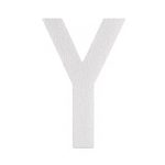 Piepschuim letter Y 30cm
