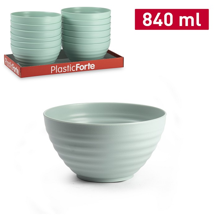 Schaal kunststof groen 840ml