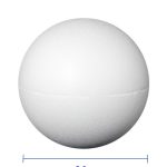 Piepschuim bal wit 20cm