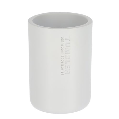 Badkamerbeker polyresin wit 330ml