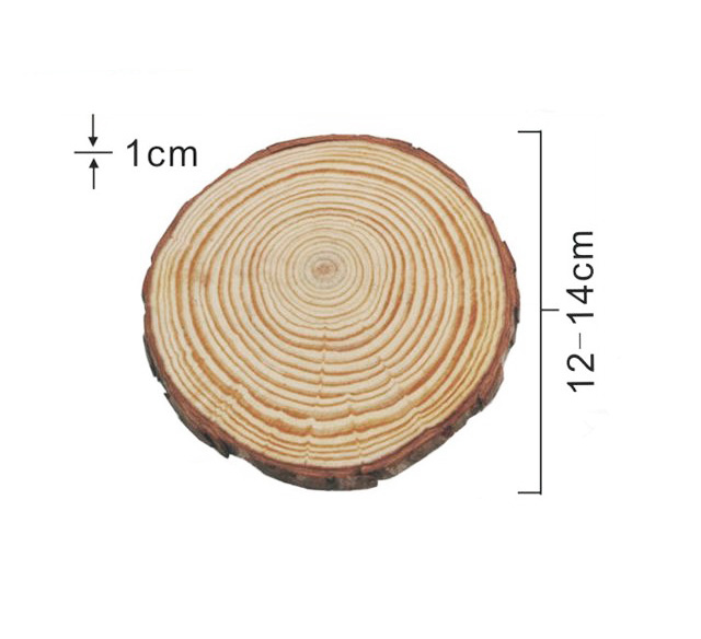 Boomschijf rond 13cm