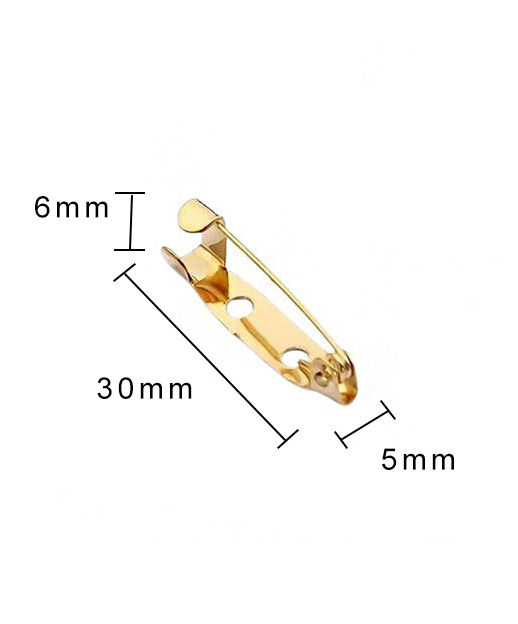 Corsage speld goud 30*5mm 18st