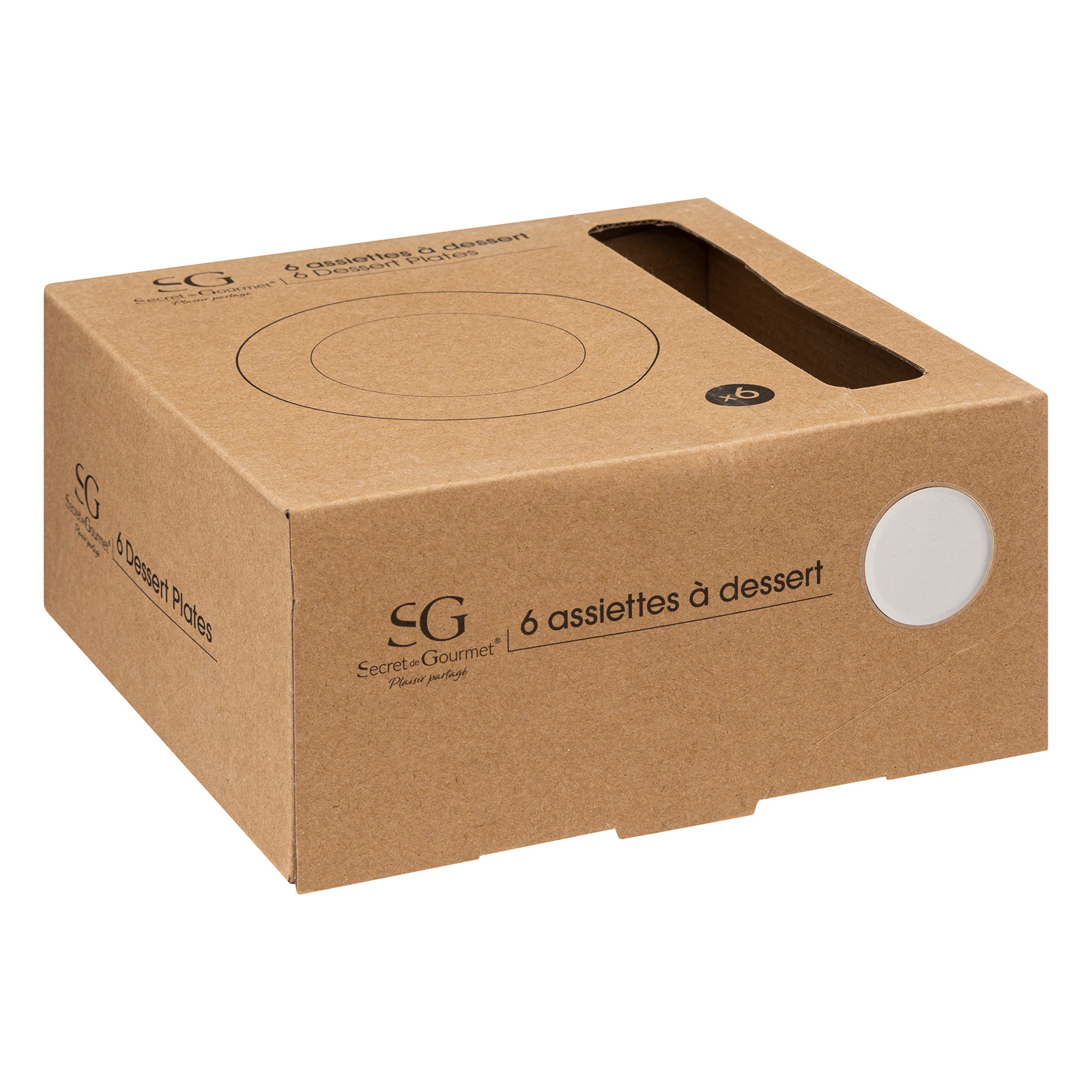 Dessertbord porselein wit D20cm