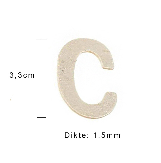 Mini houten hoofdletters H.3,3cm c.a.104st