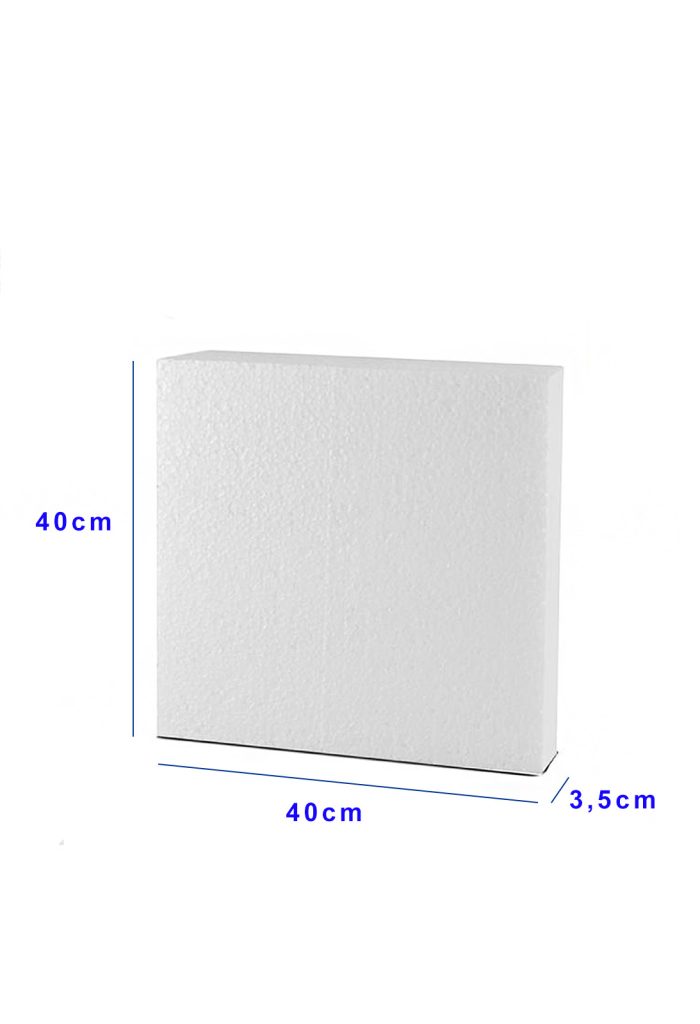 Piepschuim blok vierkant 40*40cm