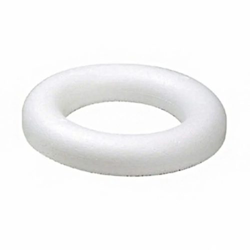 Piepschuim krans vlak D28cm