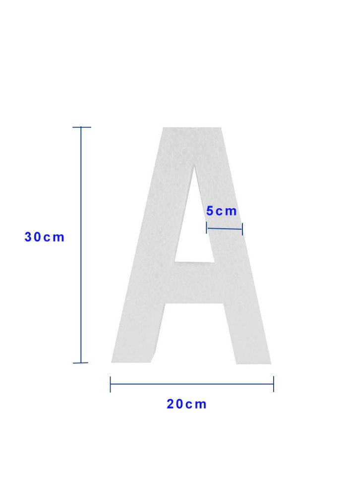 Piepschuim letter A 30cm