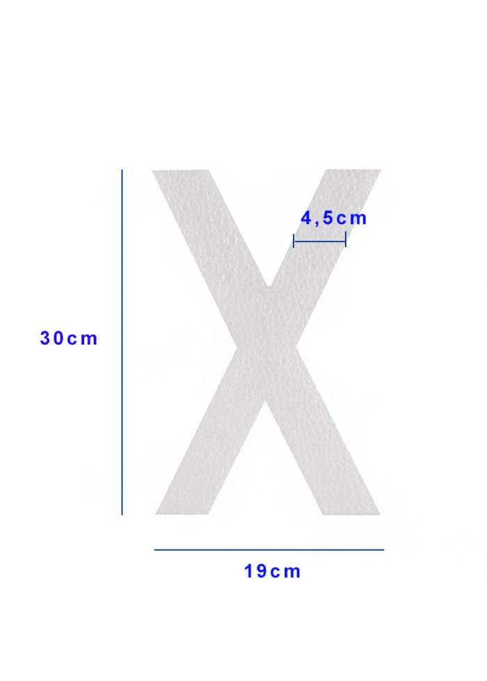 Piepschuim letter X 30cm