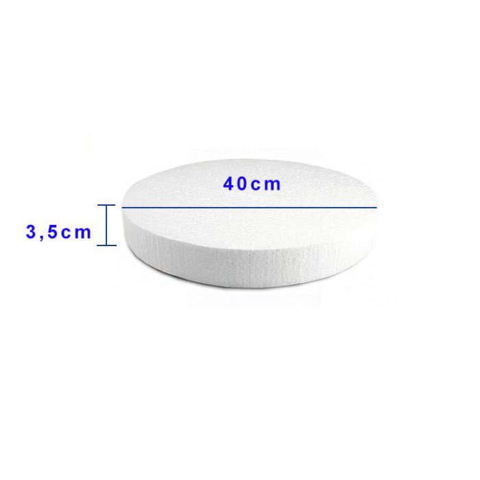 Piepschuim rond D.40cm