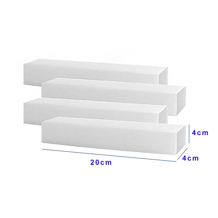 Piepschuim staaf vierkant 4*4*20cm/4st