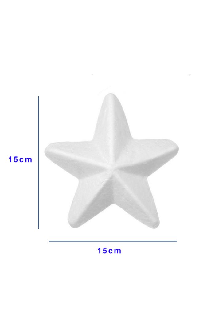 Piepschuim ster 15cm