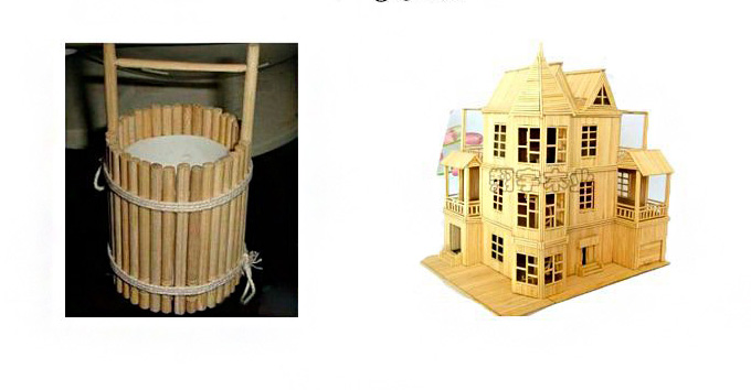 Ronde houten knutselstokjes D4*300mm