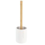 Toiletborstel met houder polyresin wit naturel