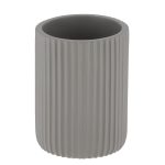 Badkamerbeker polyresin grijs 360ml
