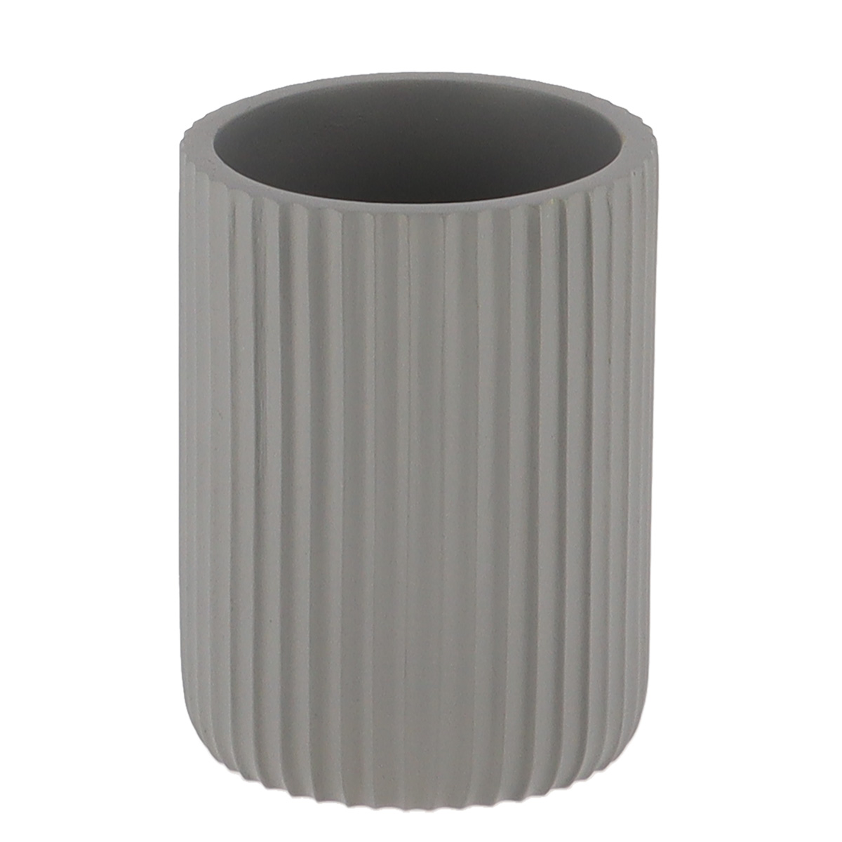 Badkamerbeker polyresin grijs 360ml