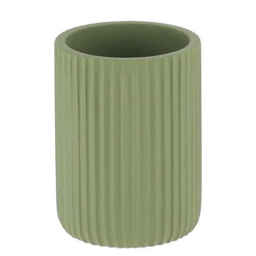 Badkamerbeker polyresin kakigroen 360ml