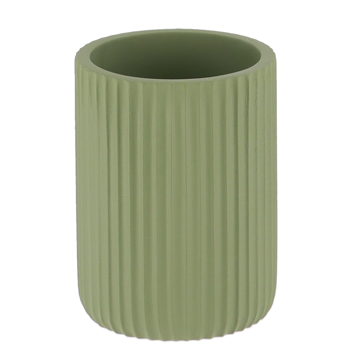 Badkamerbeker polyresin kakigroen 360ml