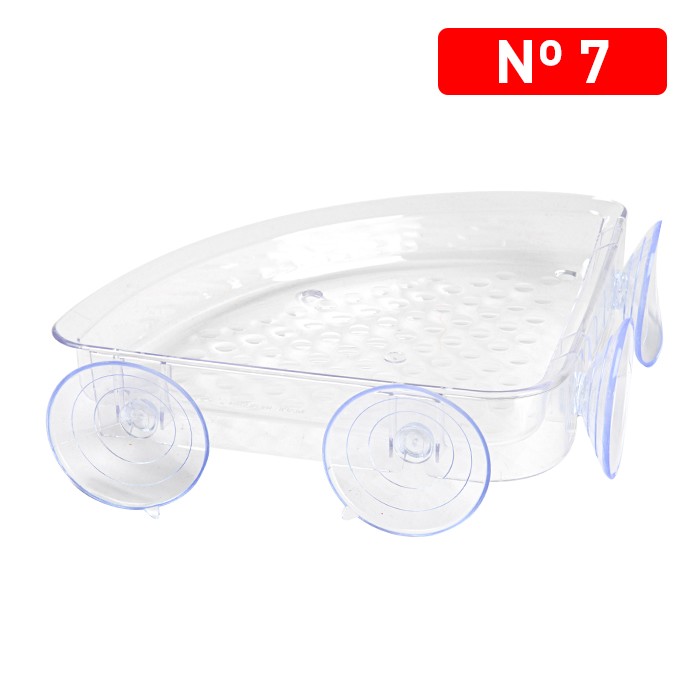 Hoek badkamerrek 25,5x18x3,5cm