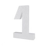 Piepschuim cijfer 1 (30cm)