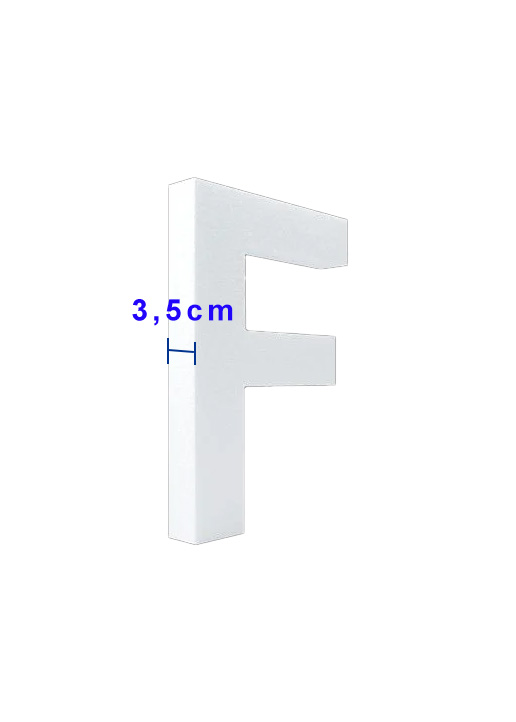 Piepschuim letter F 30cm