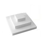Piepschuim vierkant wit 10-20-30cm