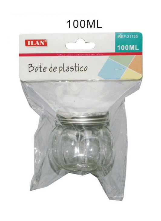 Plastic potje transparant 100ml