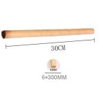 Puntzak transparant roze stippen 37,5x17cm