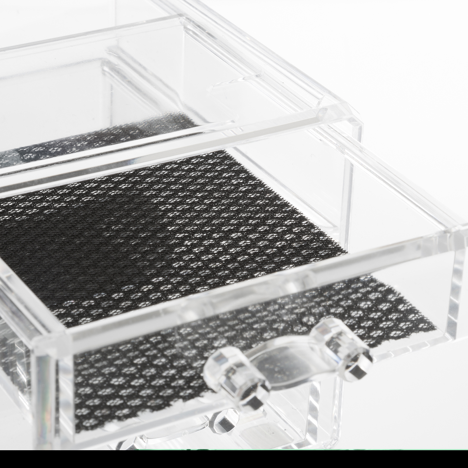 Sieradendoos 2 lades transparant