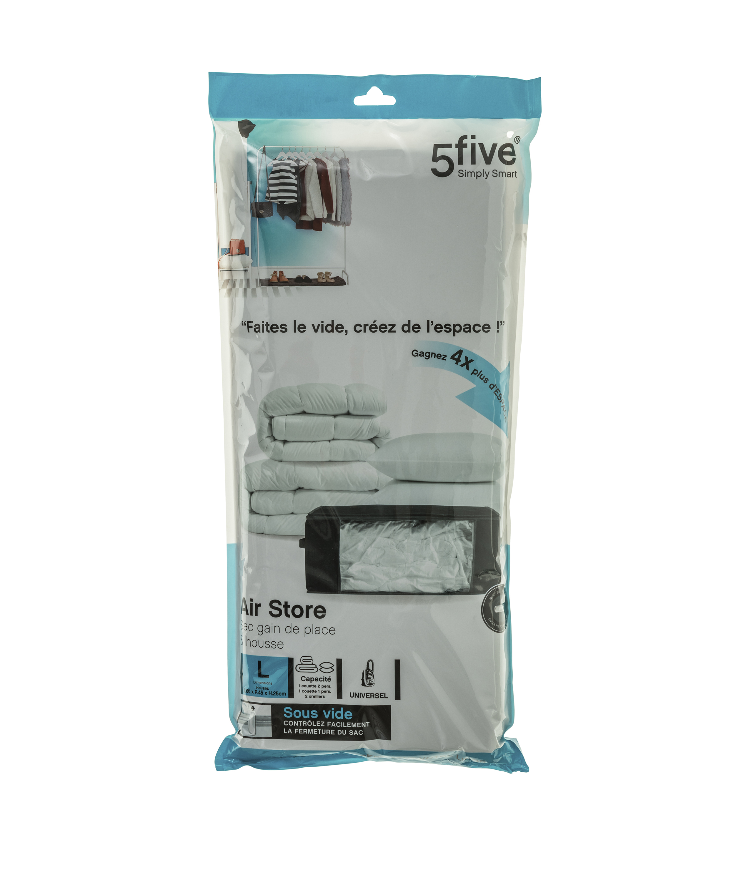 Vacuüm opbergzak maat L met tas