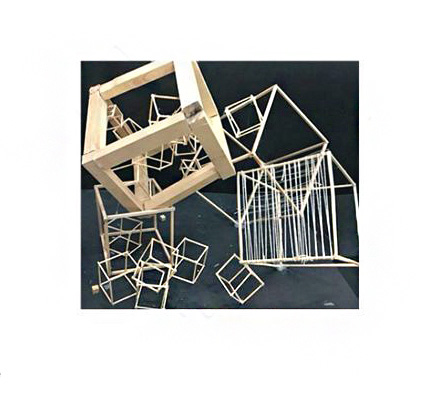 Vierkante houten knutselstokjes 6*6*300mm