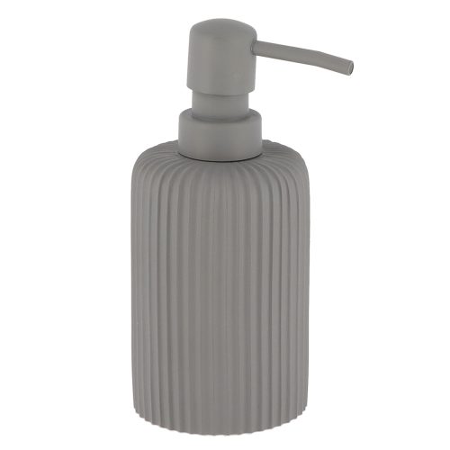 Zeepdispenser polyresin grijs 230ml