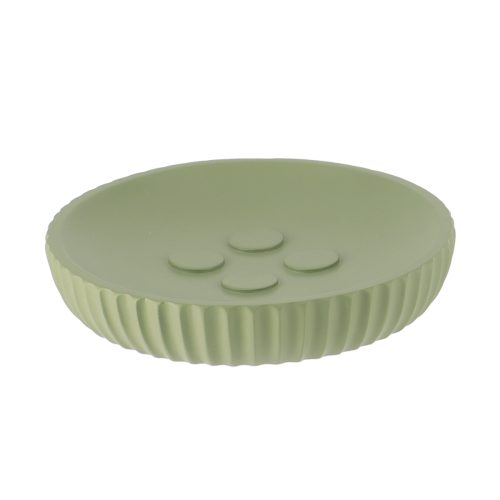 Zeephouder geribbeld polyresin kakigroen