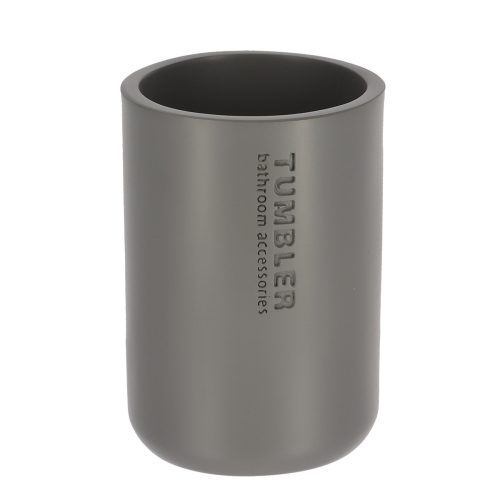 Badkamerbeker polyresin grijs 330ml