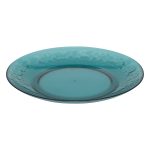 Bord kunststof blauw 20cm