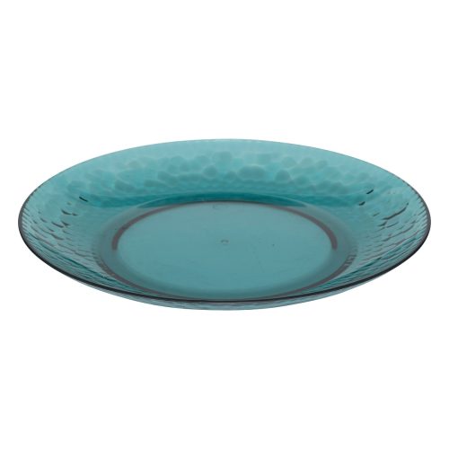 Bord kunststof blauw 20cm