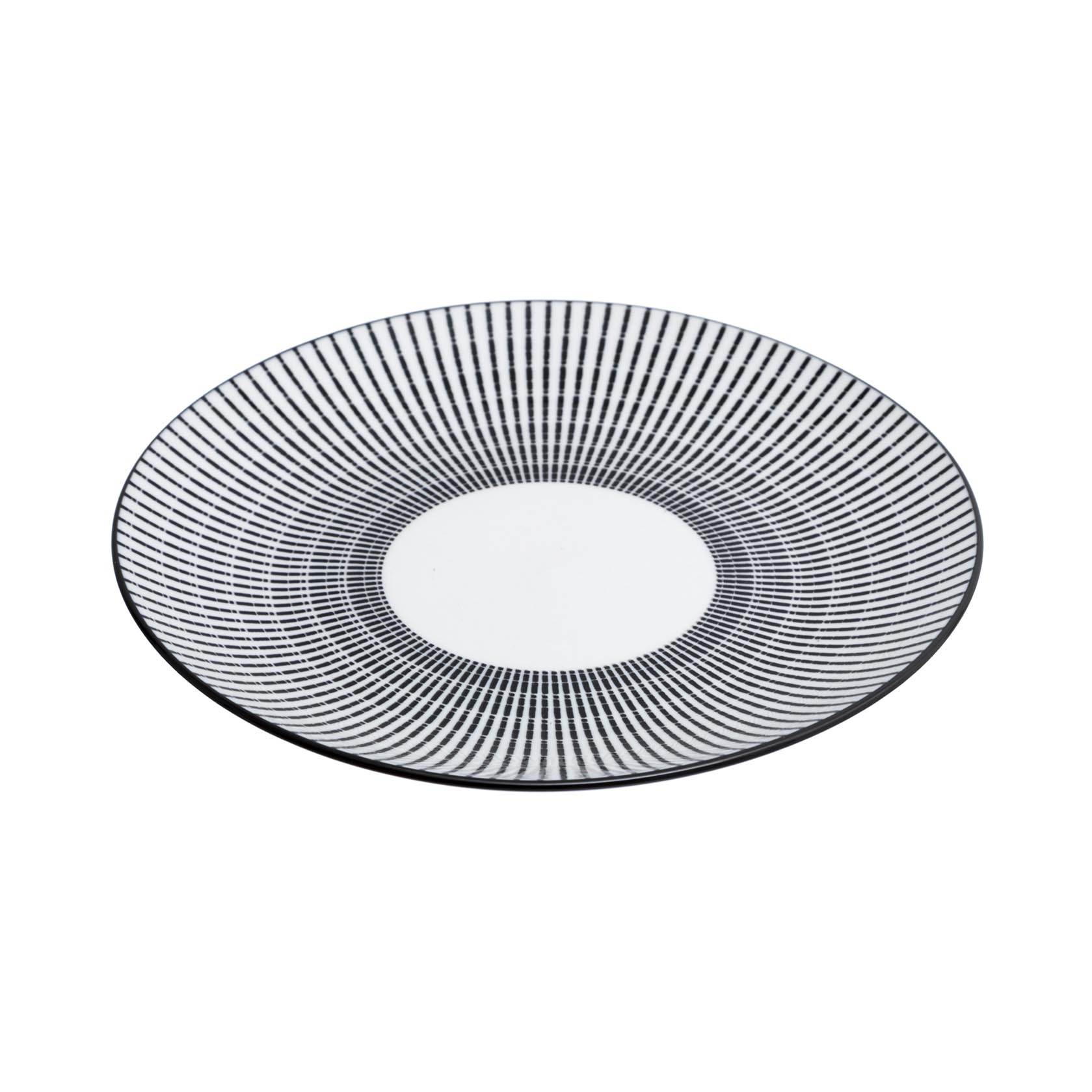Dessertbord zwart-wit D19
