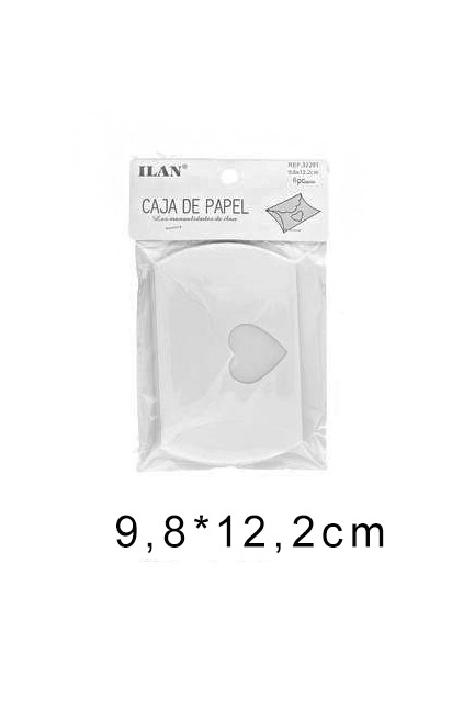 Gondeldoosjes karton wit 9,8*12,2cm 6st