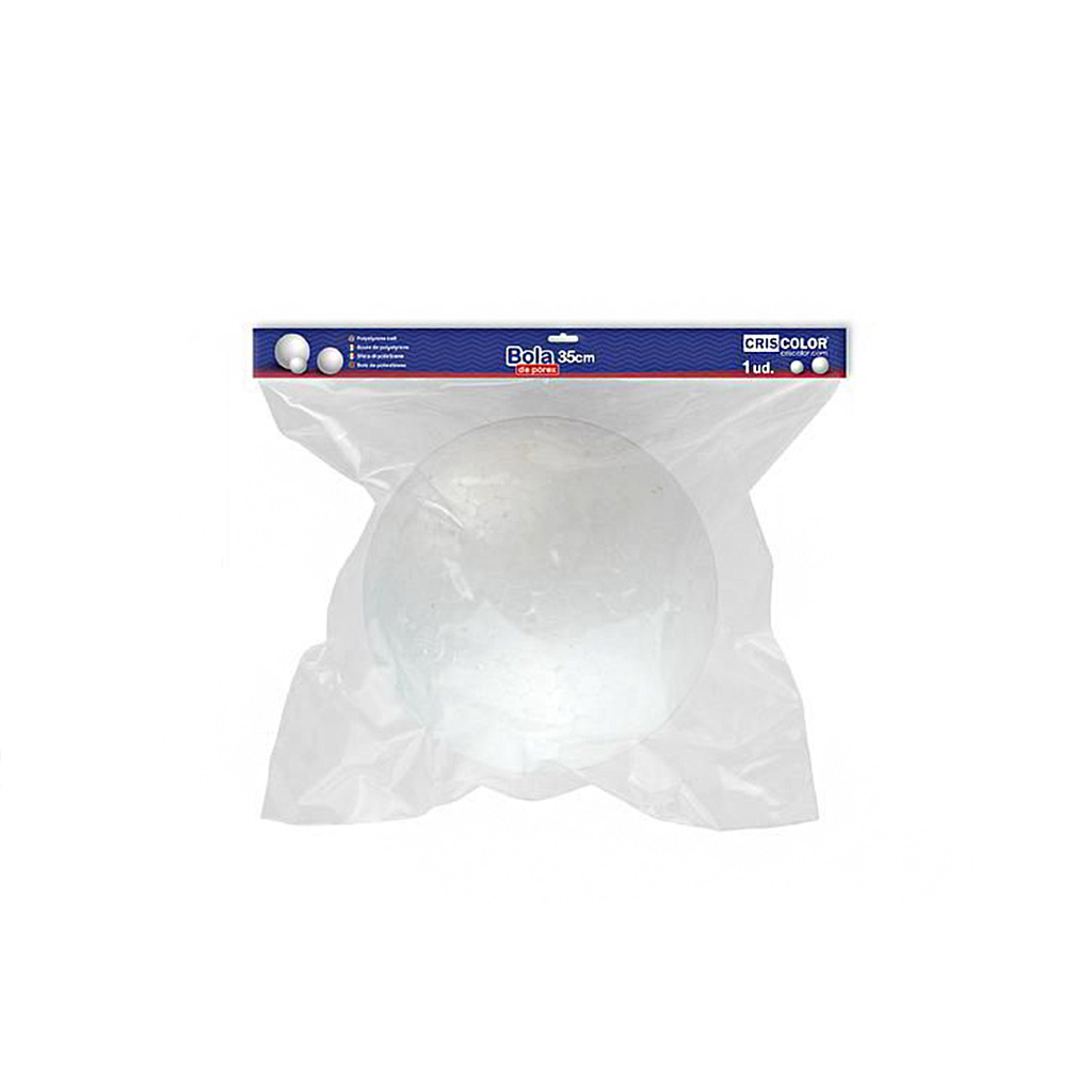 Holle piepschuim bal wit 35cm