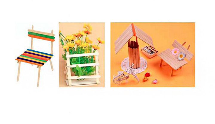 Houten knutselstokjes 160*10*2mm