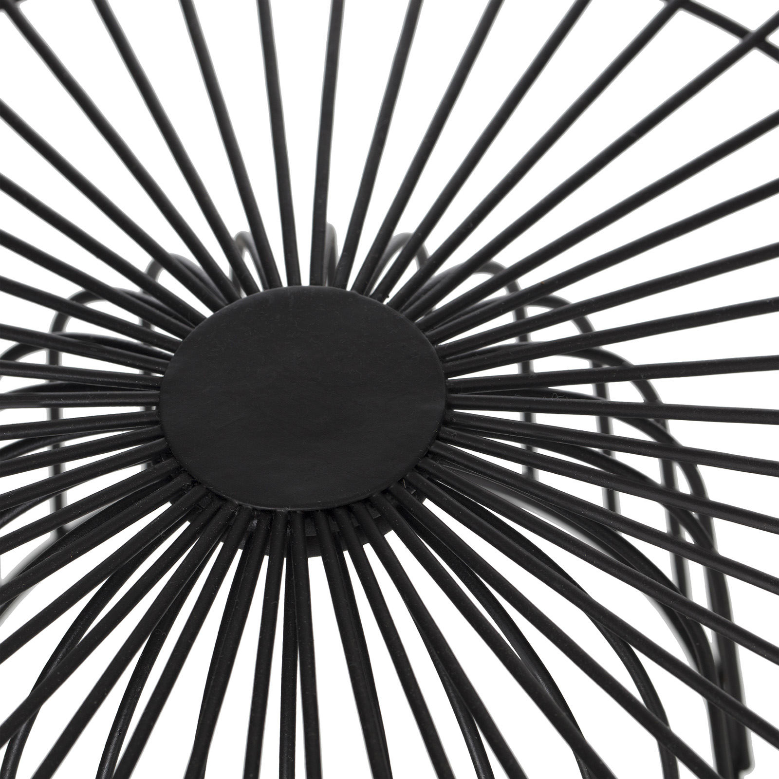 Metalen fruitmand zwart met voet