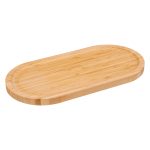 Ovale bord bamboe 30x15x1,5cm