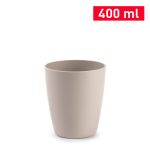 Waterbeker kunststof taupe 400ml