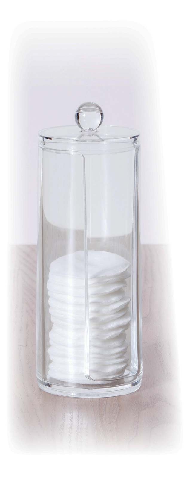 Wattenschijfjes dispenser kunststof