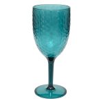 Wijnglas kunststof blauw 350ml