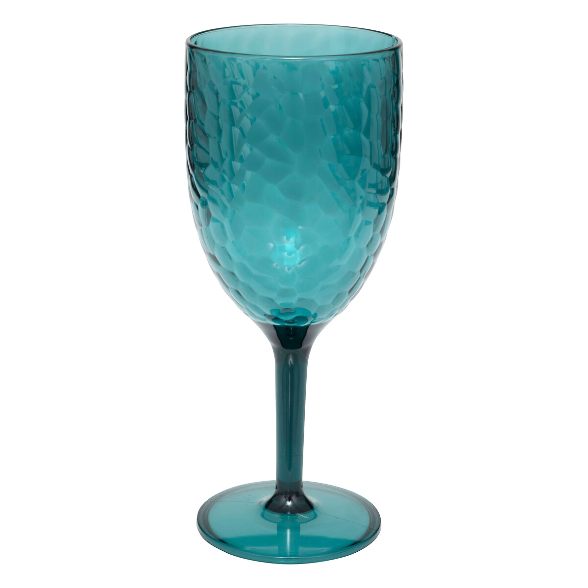 Wijnglas kunststof blauw 350ml