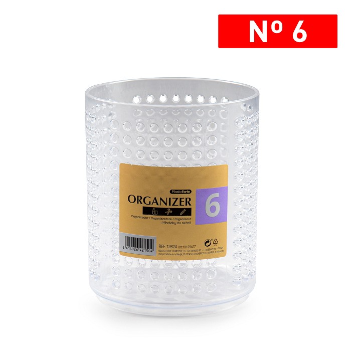 Bureau organizer transparant D8,5x10cm