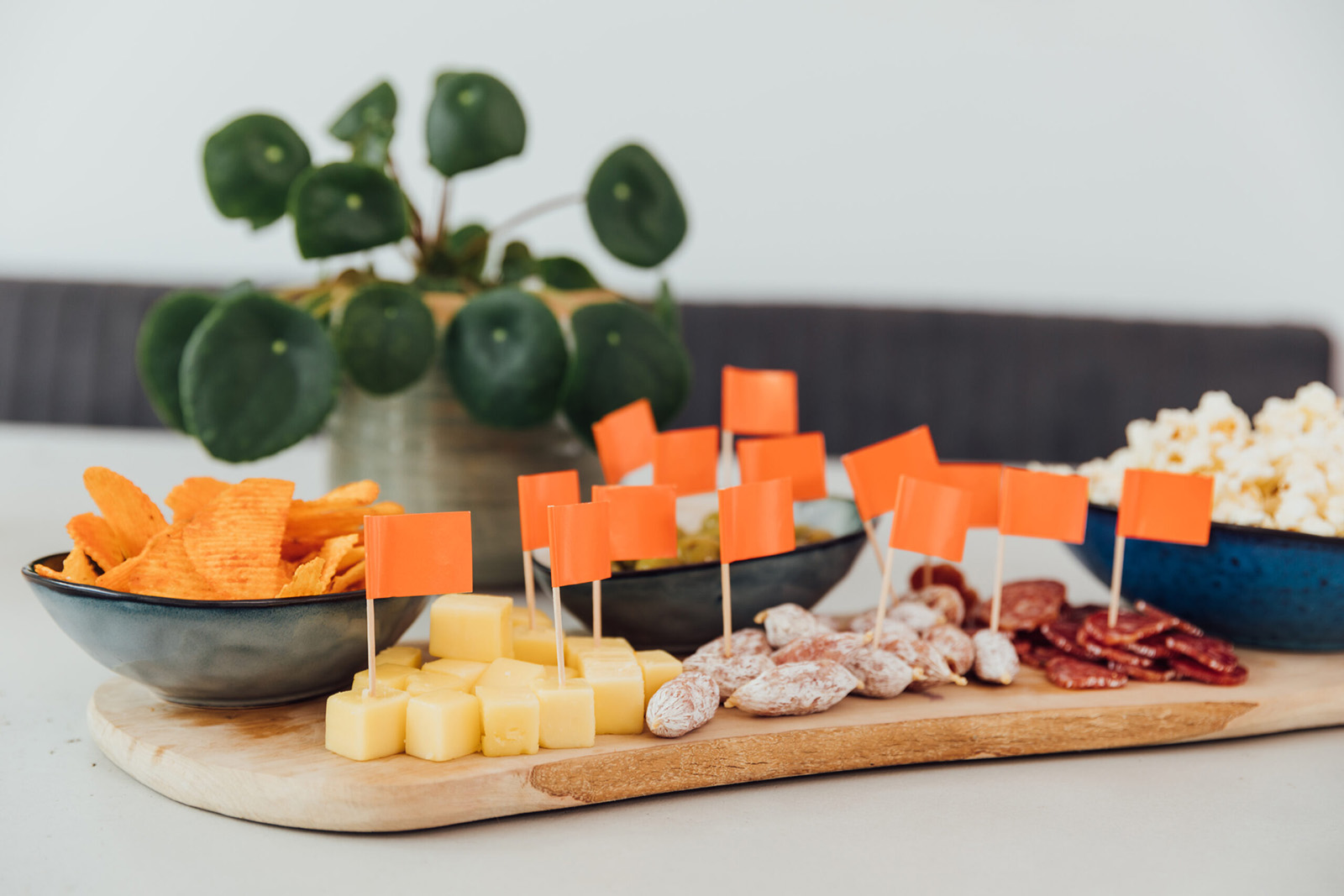 Cocktailprikker oranje 50st