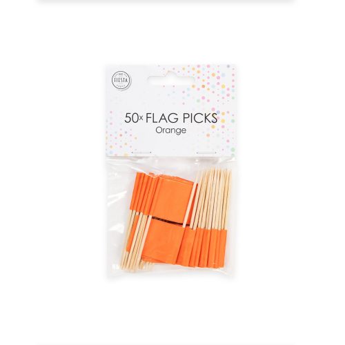 Cocktailprikker oranje 50st