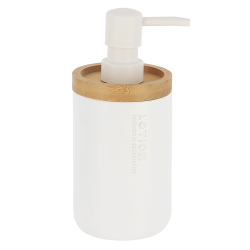 Zeepdispenser polyresin wit naturel 280ml
